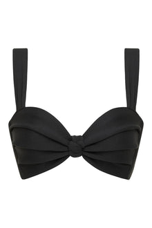 Hayden Pleated Bikini Top | Sable