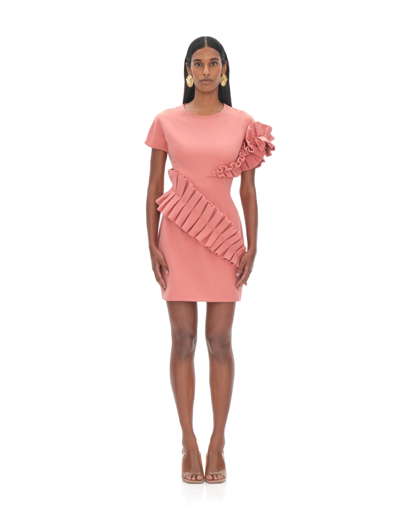 Safia Mini Dress | Peach
