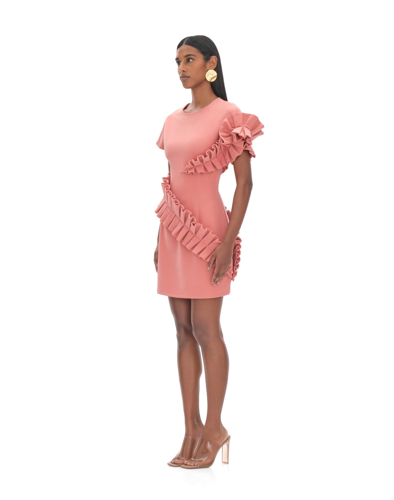Safia Mini Dress | Peach
