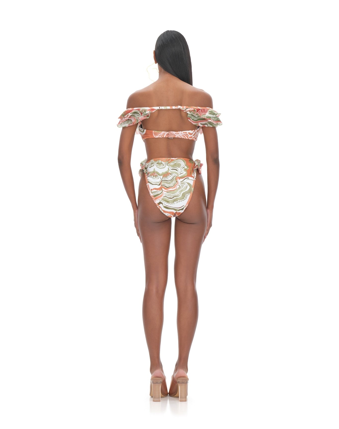Salama High Rise Bikini Top | Abstract Mushroom