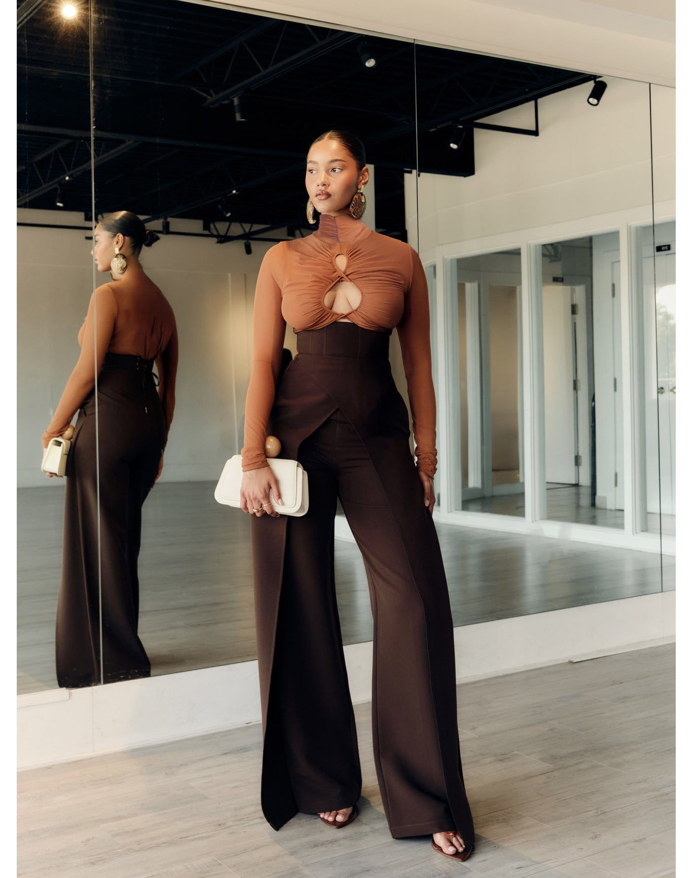 Salle Bodysuit | Camel
