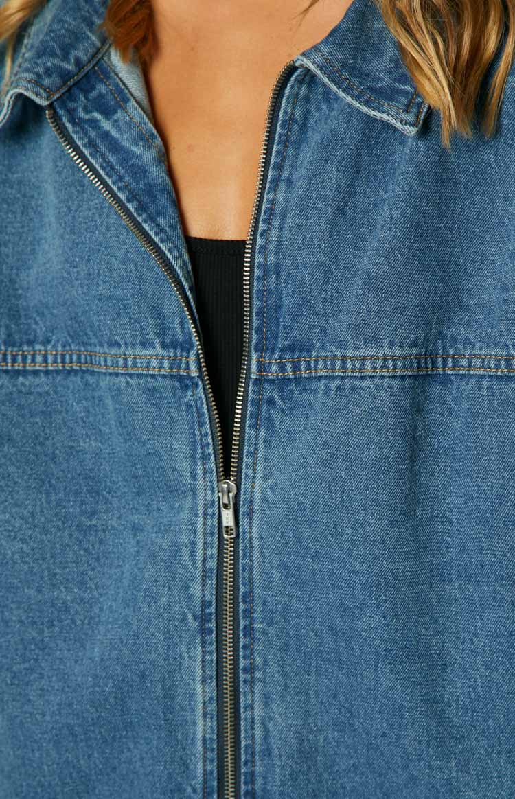 Sally Oversized Denim Jacket | Blue