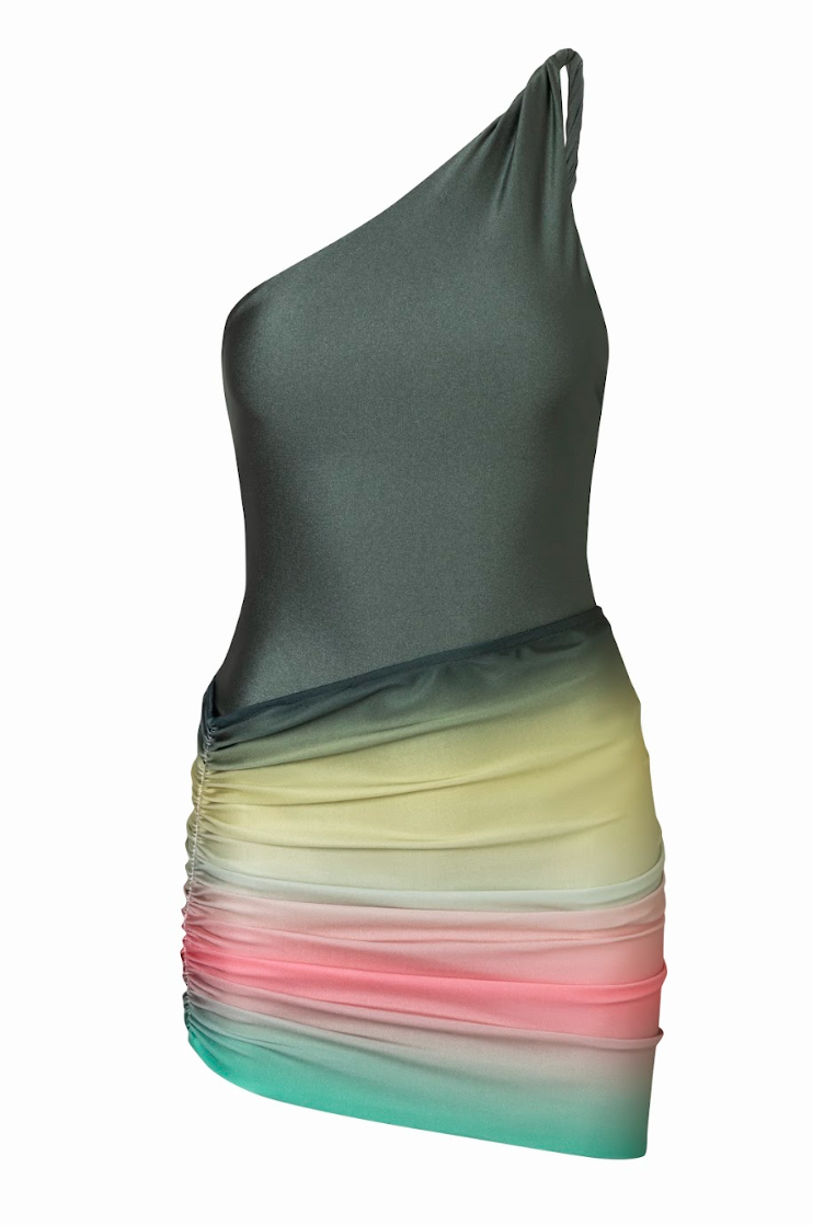 Gianni Mini Skirt | Leaves