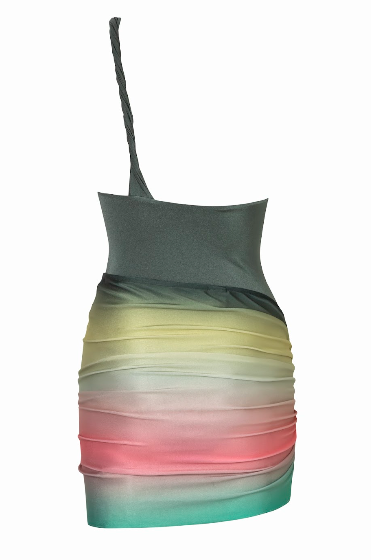 Gianni Mini Skirt | Leaves