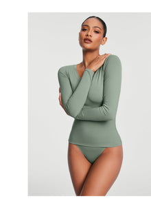 Seamless Cheeky Panty | Sage Green