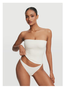 Seamless Full-Length Tube Top | White