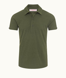 Sebastian Cotton Silk 007 Tailored Fit Short-Sleeve Cotton-Silk Polo Shirt | Thyme