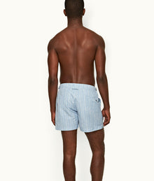 Setter Wavie Shorter-Length Swim Shorts | Blue Ash
