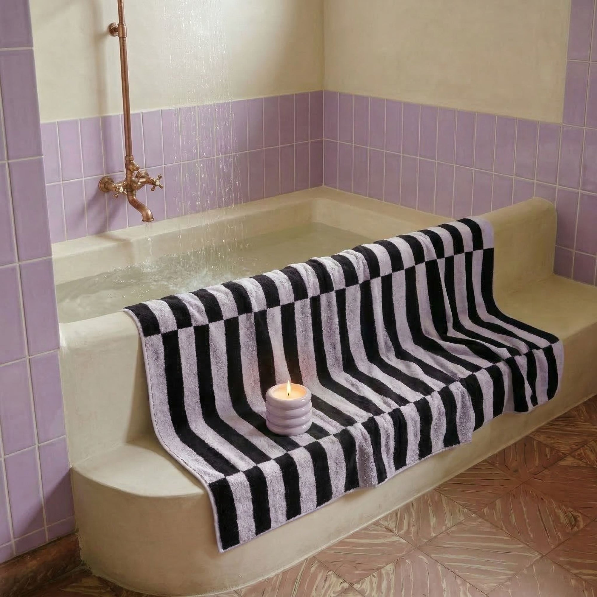 Shadmoor Australian Cotton Towels | Lilac/Charcoal