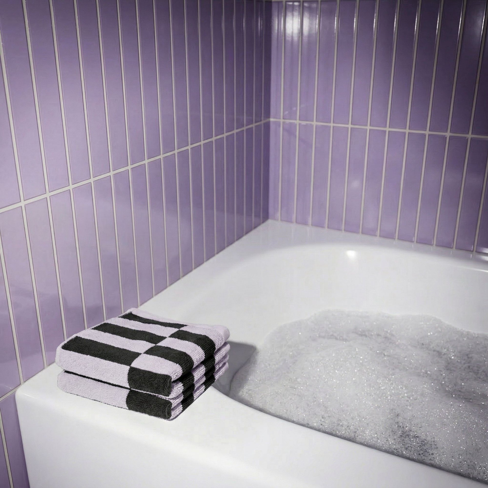 Shadmoor Australian Cotton Towels | Lilac/Charcoal