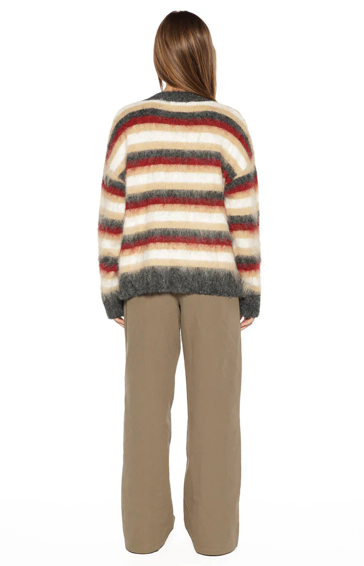 Sicily Stripe Oversized Sweater | Multi