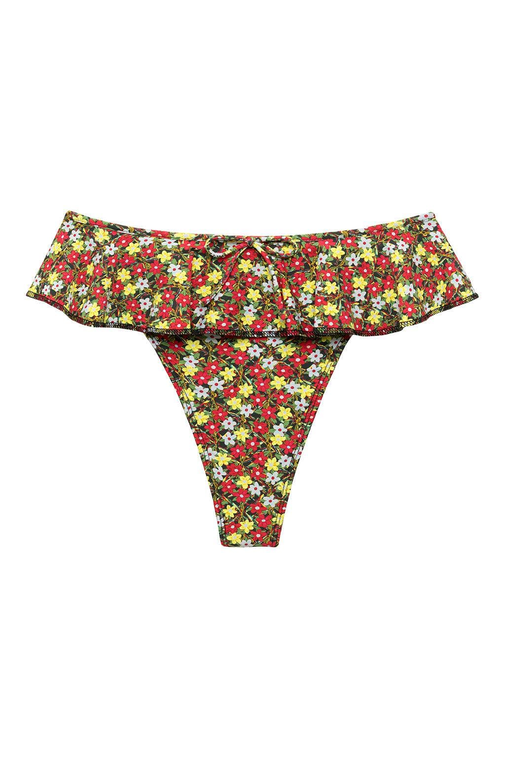 Tamarindo Ruffle Bikini Bottom | Sienna Floral