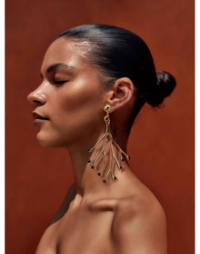 Sisu Earrings | Gold-Plated Brass