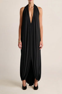 Solina Halter Dress | Black