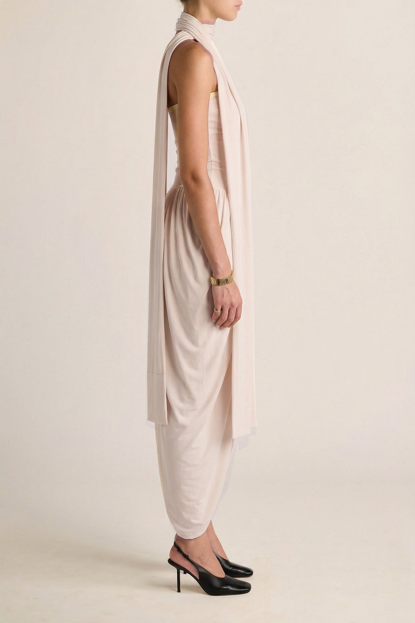 Solina Strapless Dress | Oyster