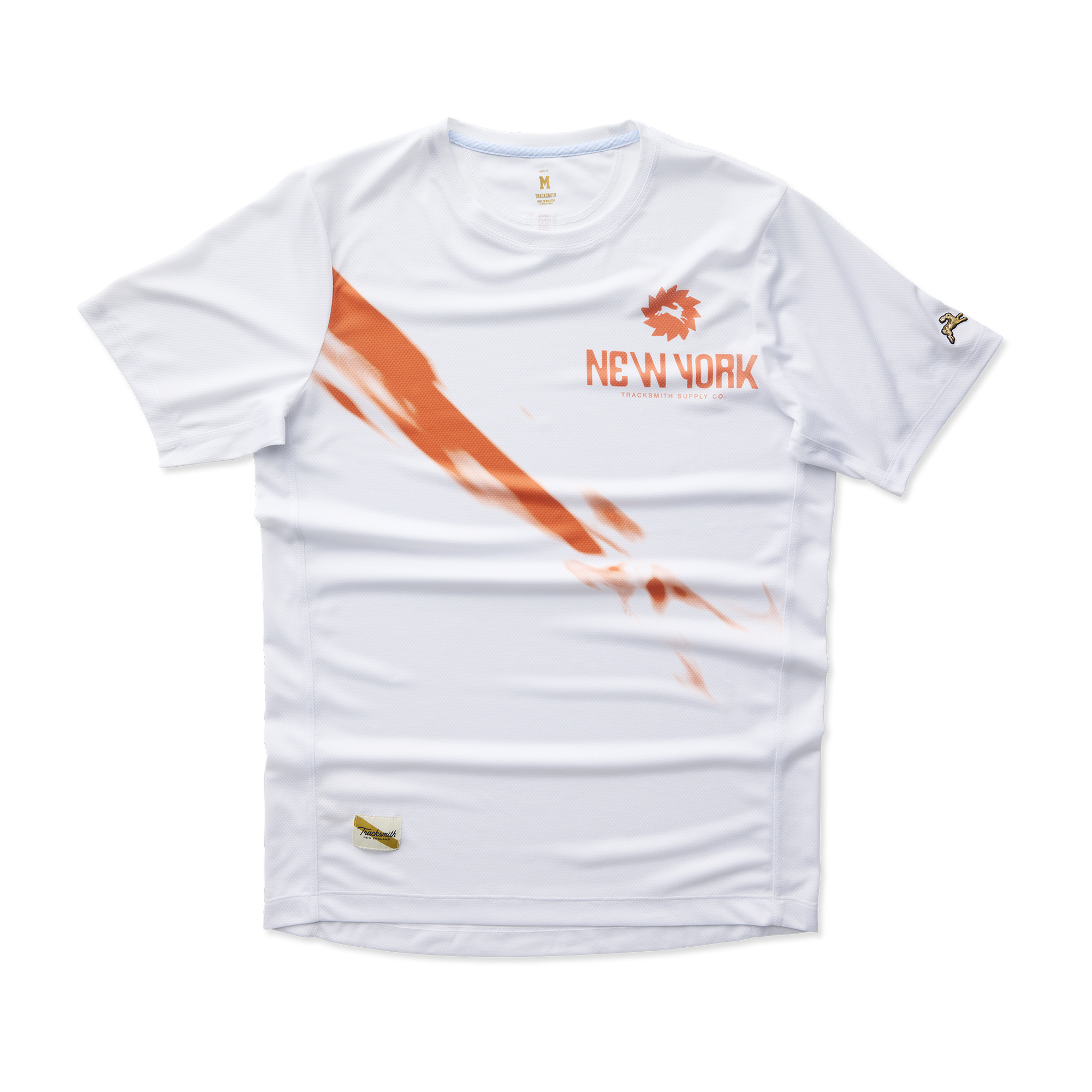 Mens | New York Tee | White/Orange