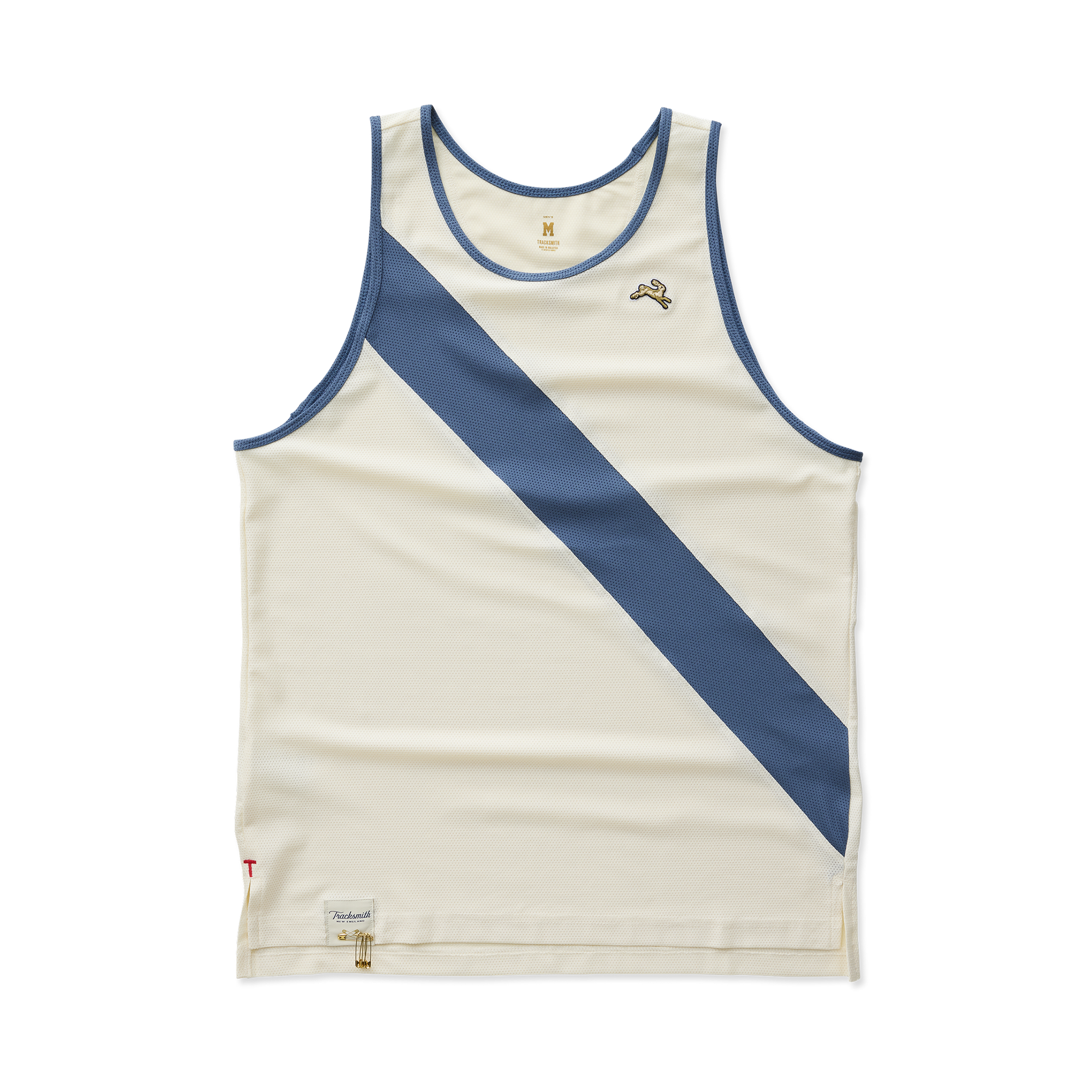 Mens | Van Cortlandt Singlet | Ivory/Bering Sea