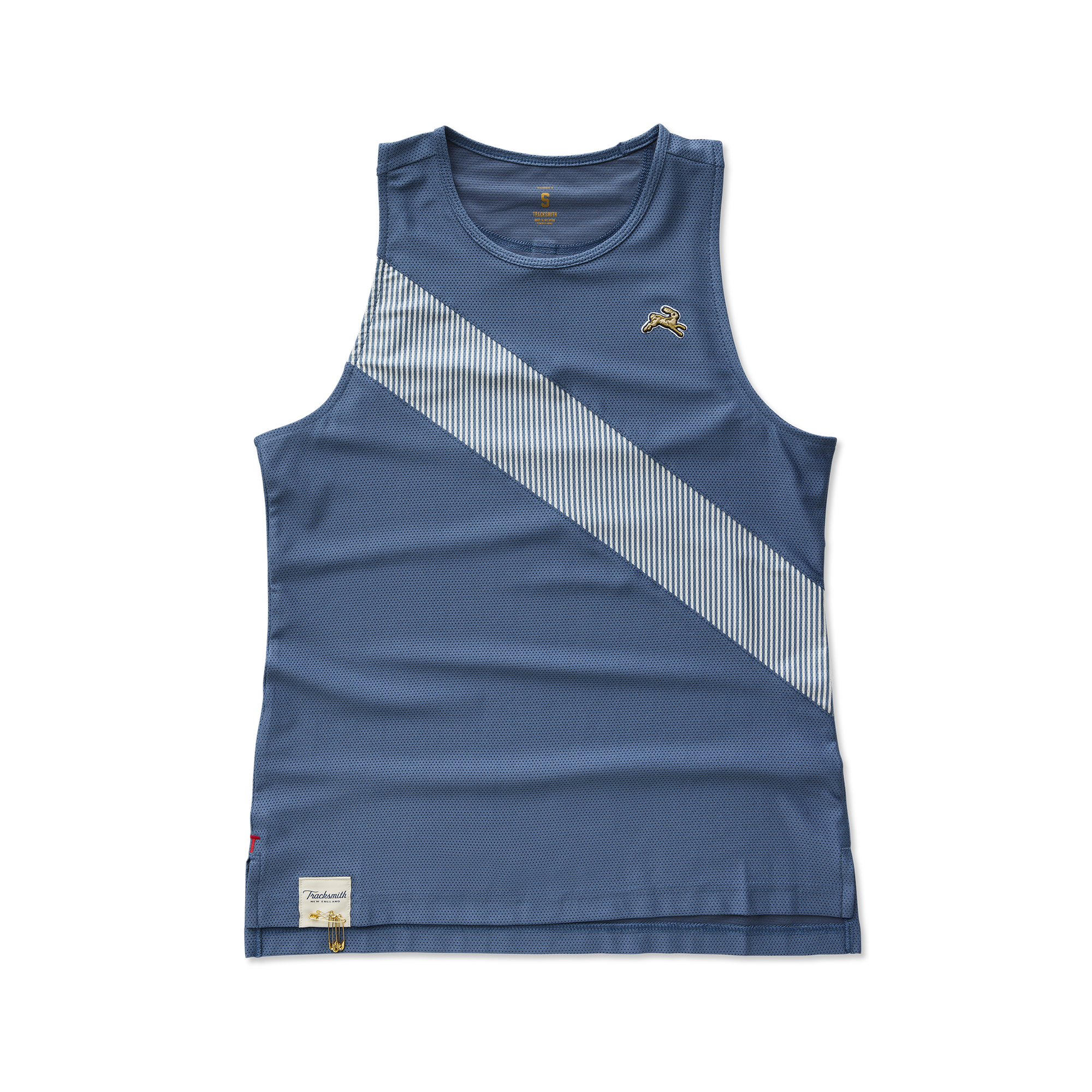 Womens | Van Cortlandt Singlet | Bering Sea/Bering Sea Stripe
