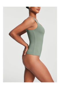 Square Neck Tank Top | Sage Green