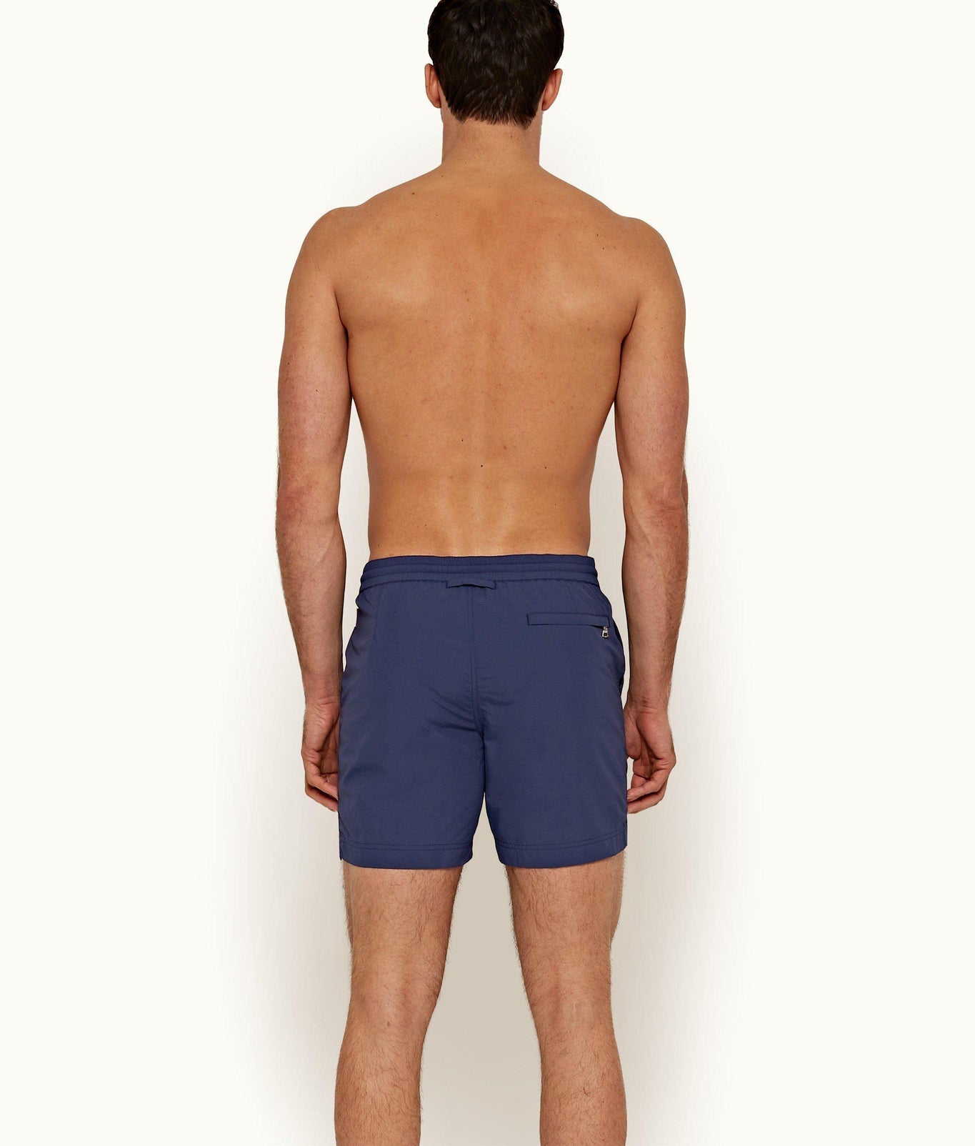 Standard Mid-Length Drawcord Swim Shorts | Blue Wash