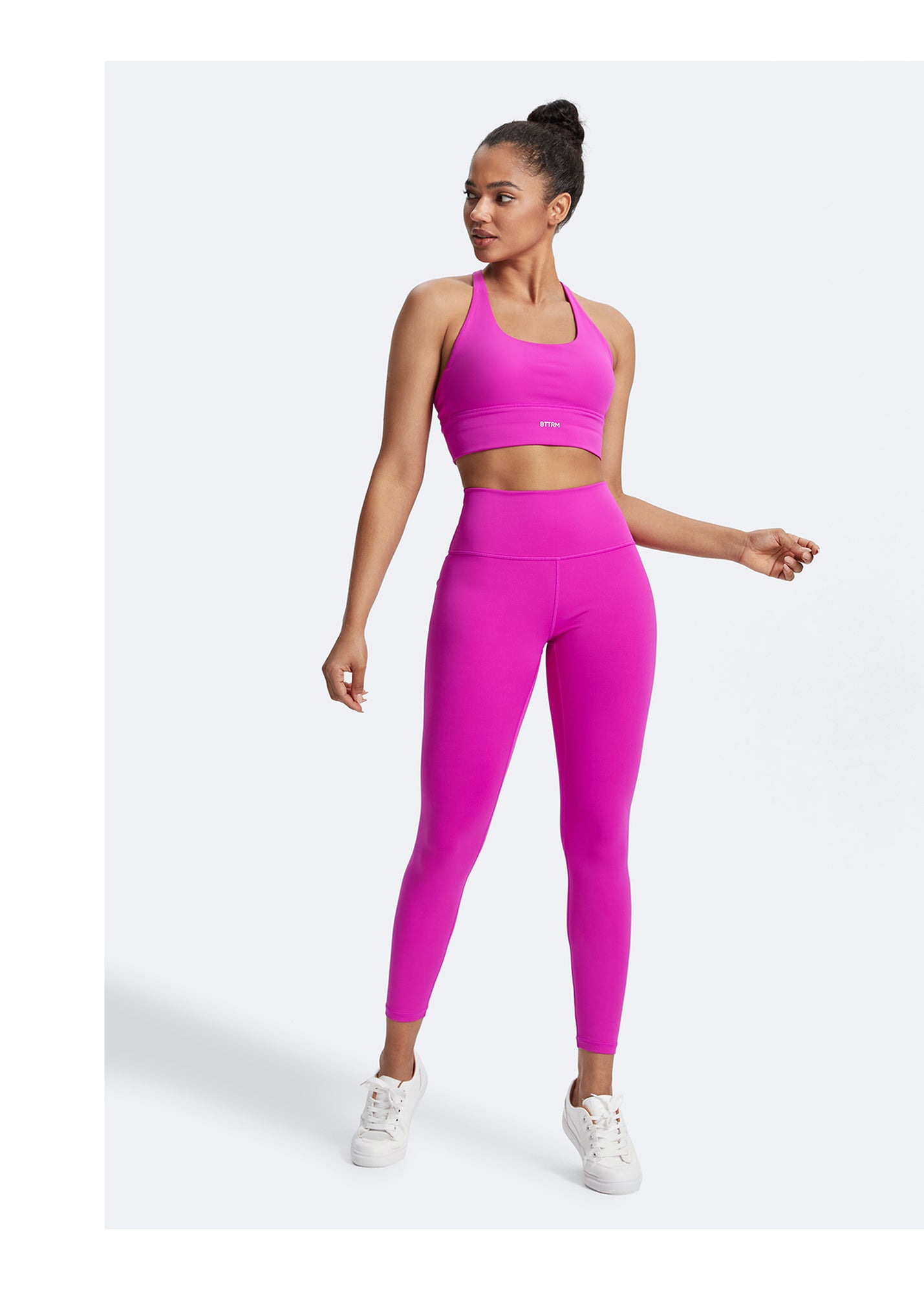 Straps and Support Bra | Glow Pink