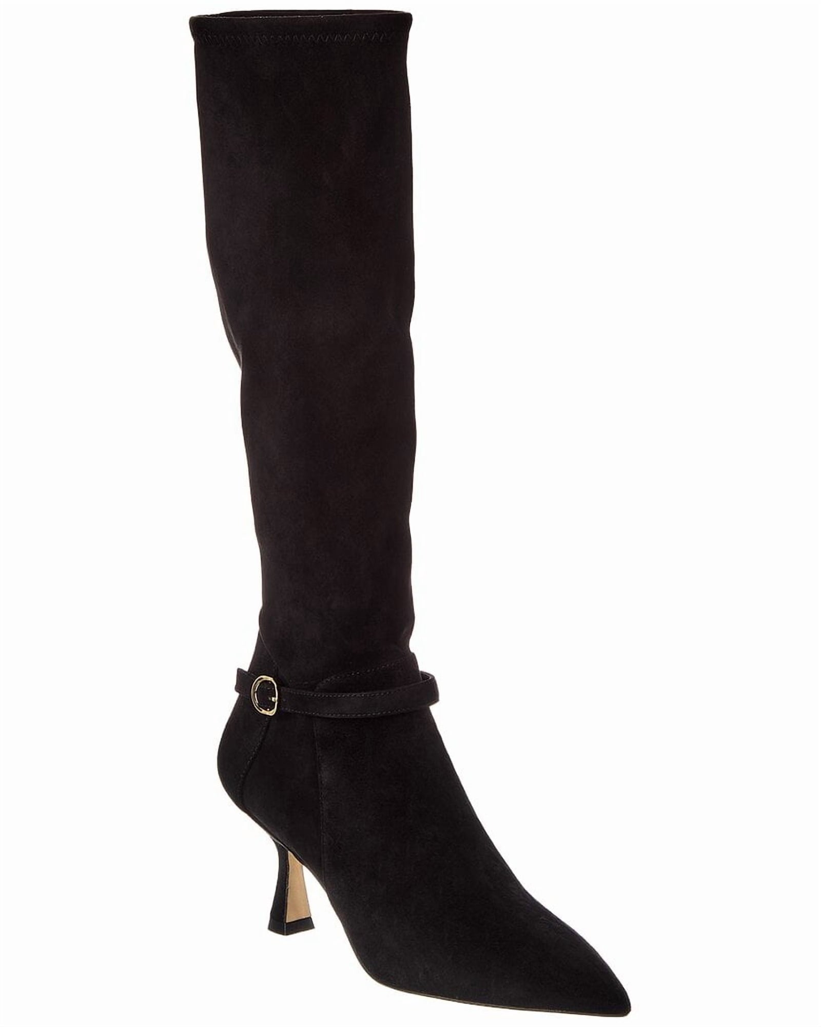 Stuart Weitzman | Womens | Lori 75 Suede Boot | Black