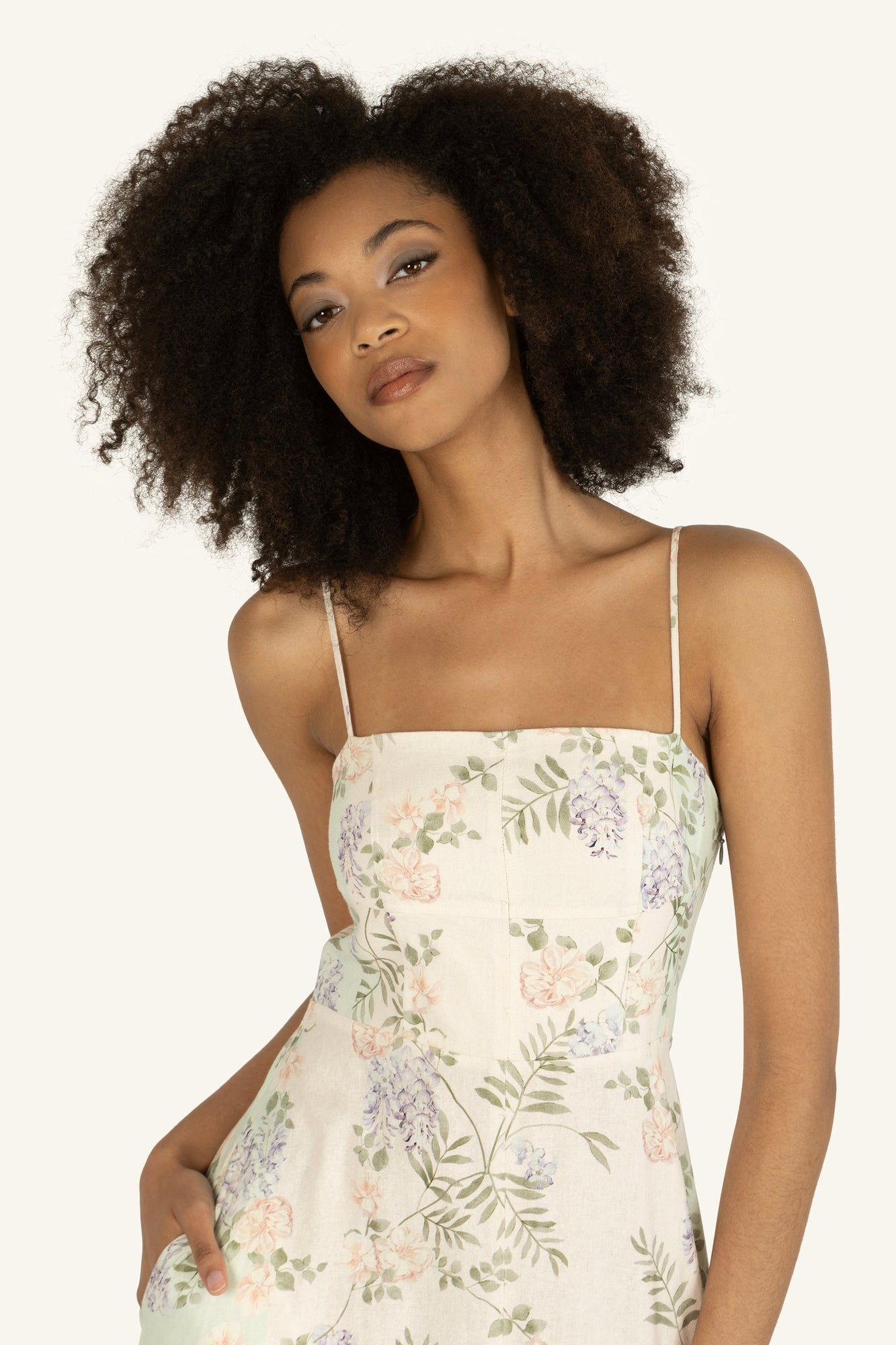 Sue Dress | Pastel Floral Road