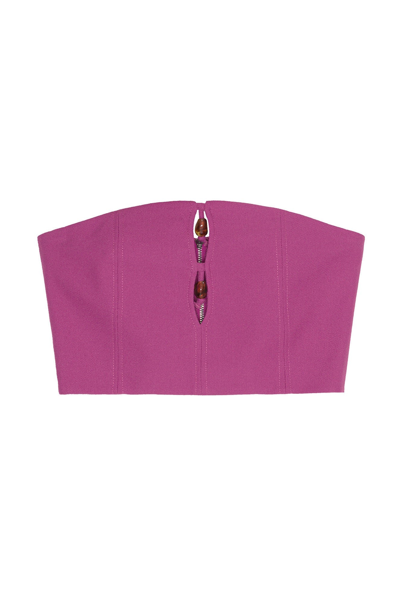 Summer Suiting Sleeveless Top | Purple Wine