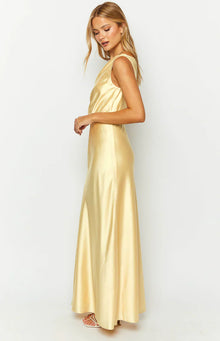 Sunshine Elegance Formal Maxi Dress | Yellow