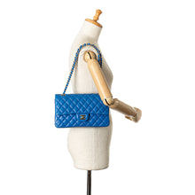 Chanel | Pre-Owned Medium Classic Lambskin Double Flap | Blue