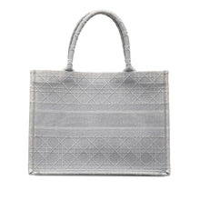 Dior | Pre-Owned Medium Cannage Embroidered Book Tote - I | Gray