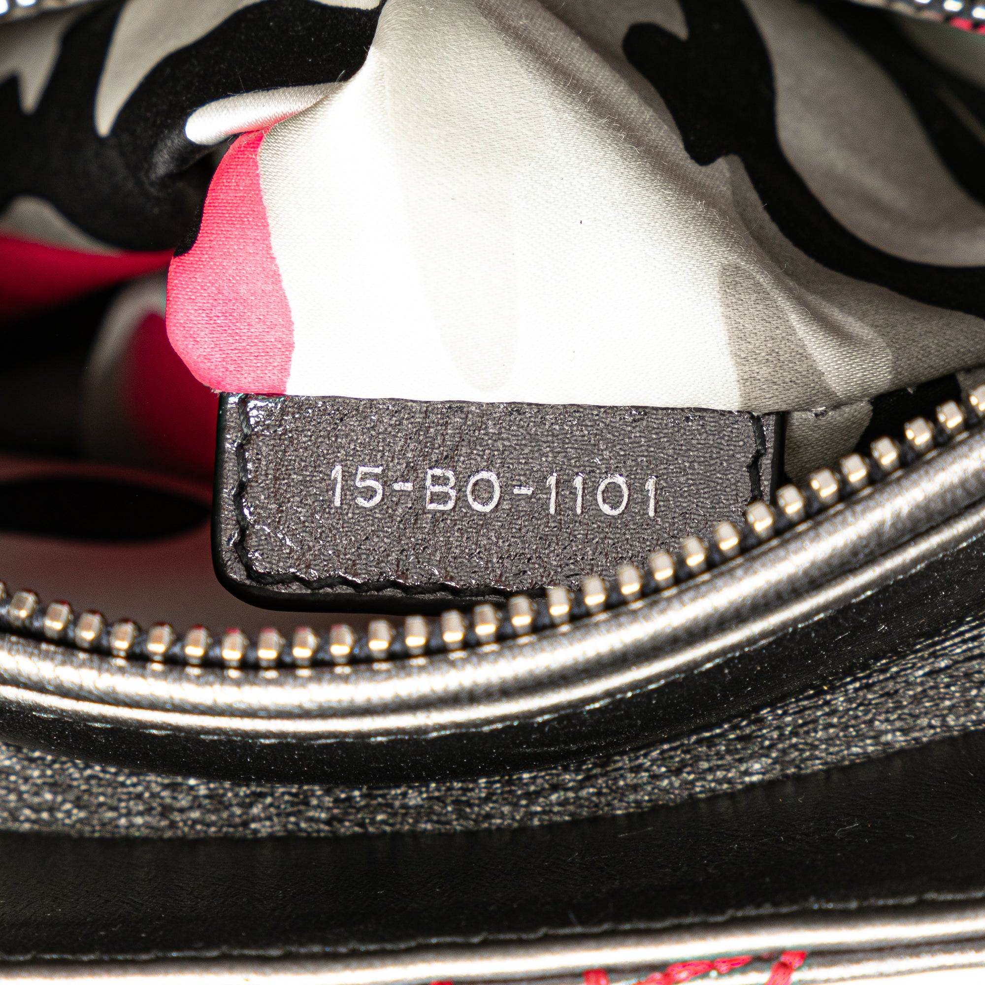 Dior | Pre-Owned Anselm Reyle Medium Metallic Lambskin Cannage Lady - II | Gray/Dark Gray