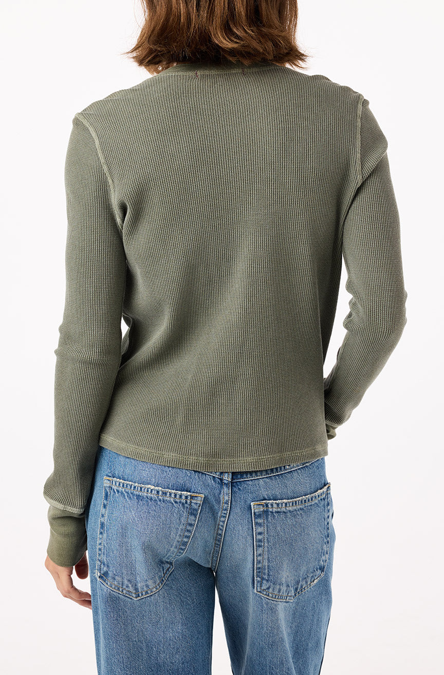 Thermal Henley Tee | Tea Leaf