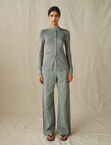 Womens | The Sculpted Cardigan | Steel