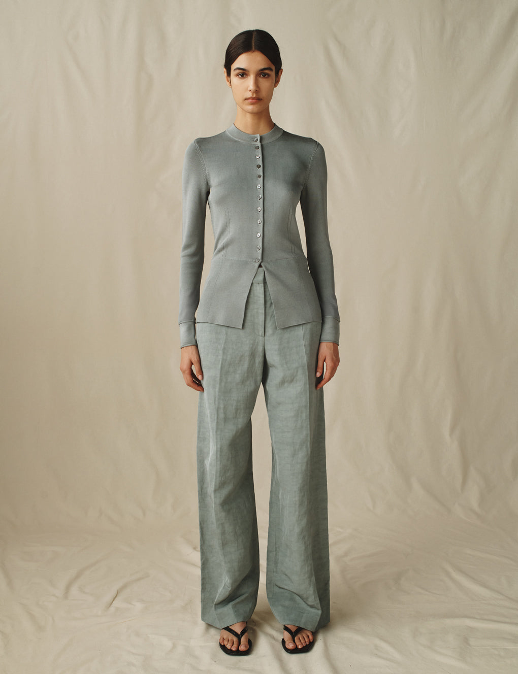 Womens | The Sculpted Cardigan | Steel