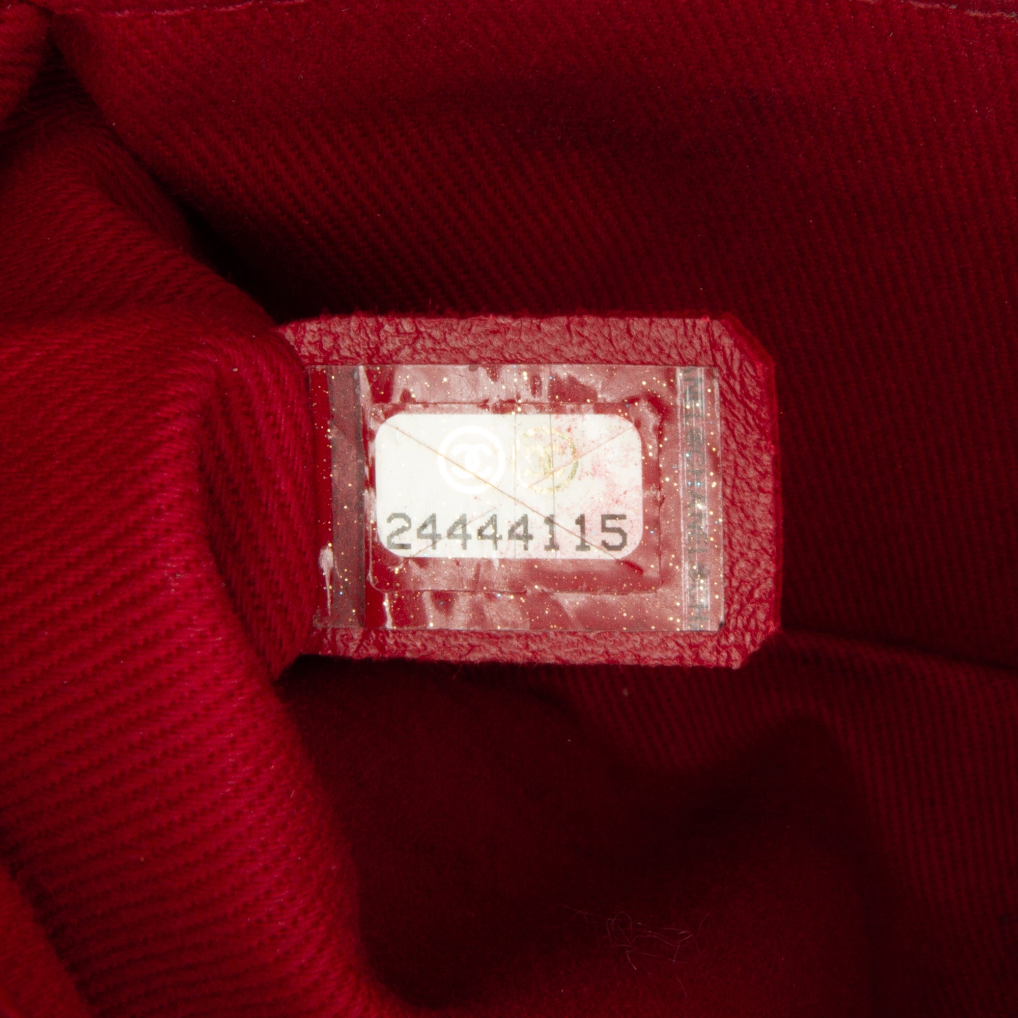 Chanel | Pre-Owned Small Lambskin Chevron Coco Top Handle Bag | Red