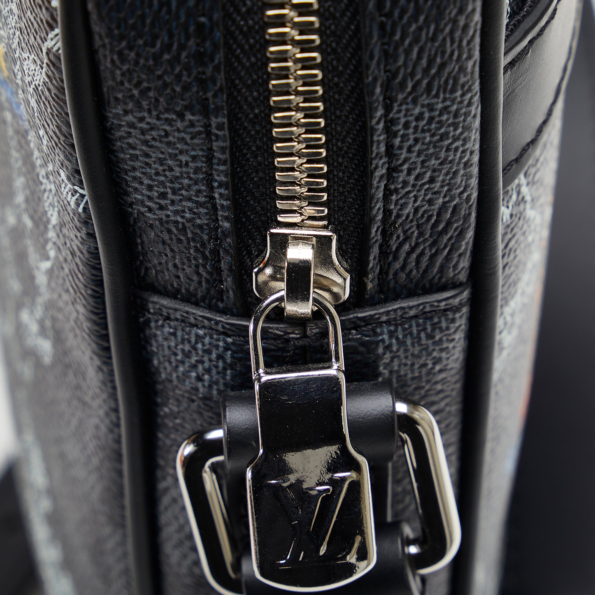 Louis Vuitton | Pre-Owned Damier Graphite Renaissance Map Danube Slim PM - II | Black