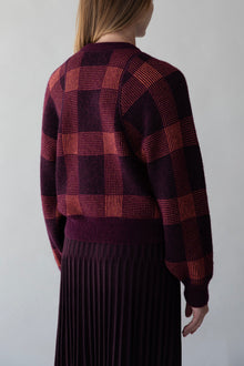 Tartine Plaid Pullover | Aubergine Multi