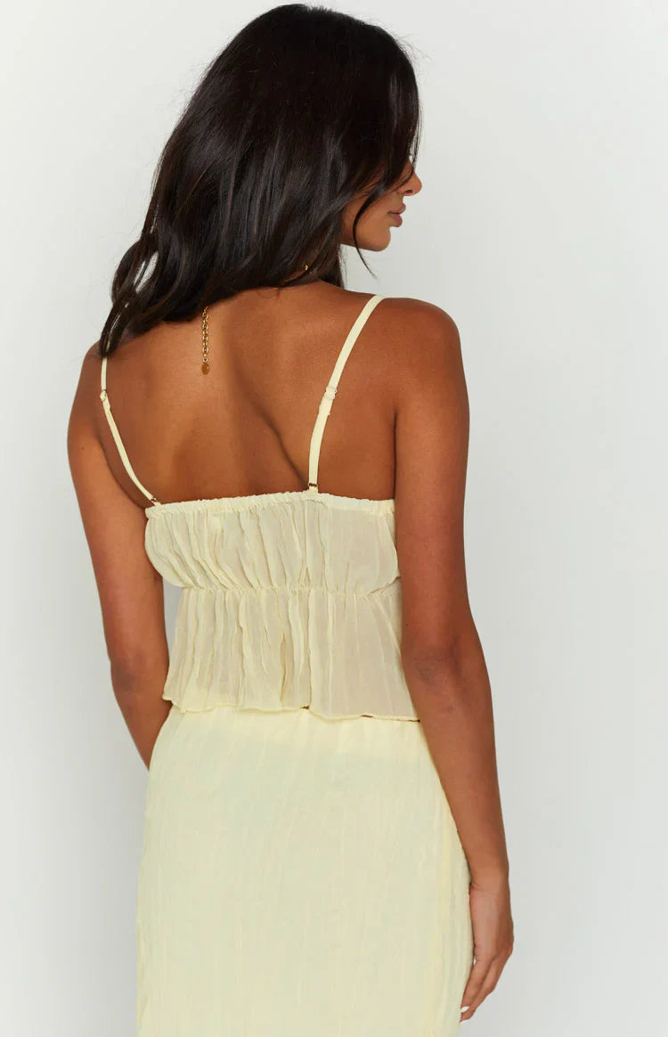 The Moment Cami Top | Yellow