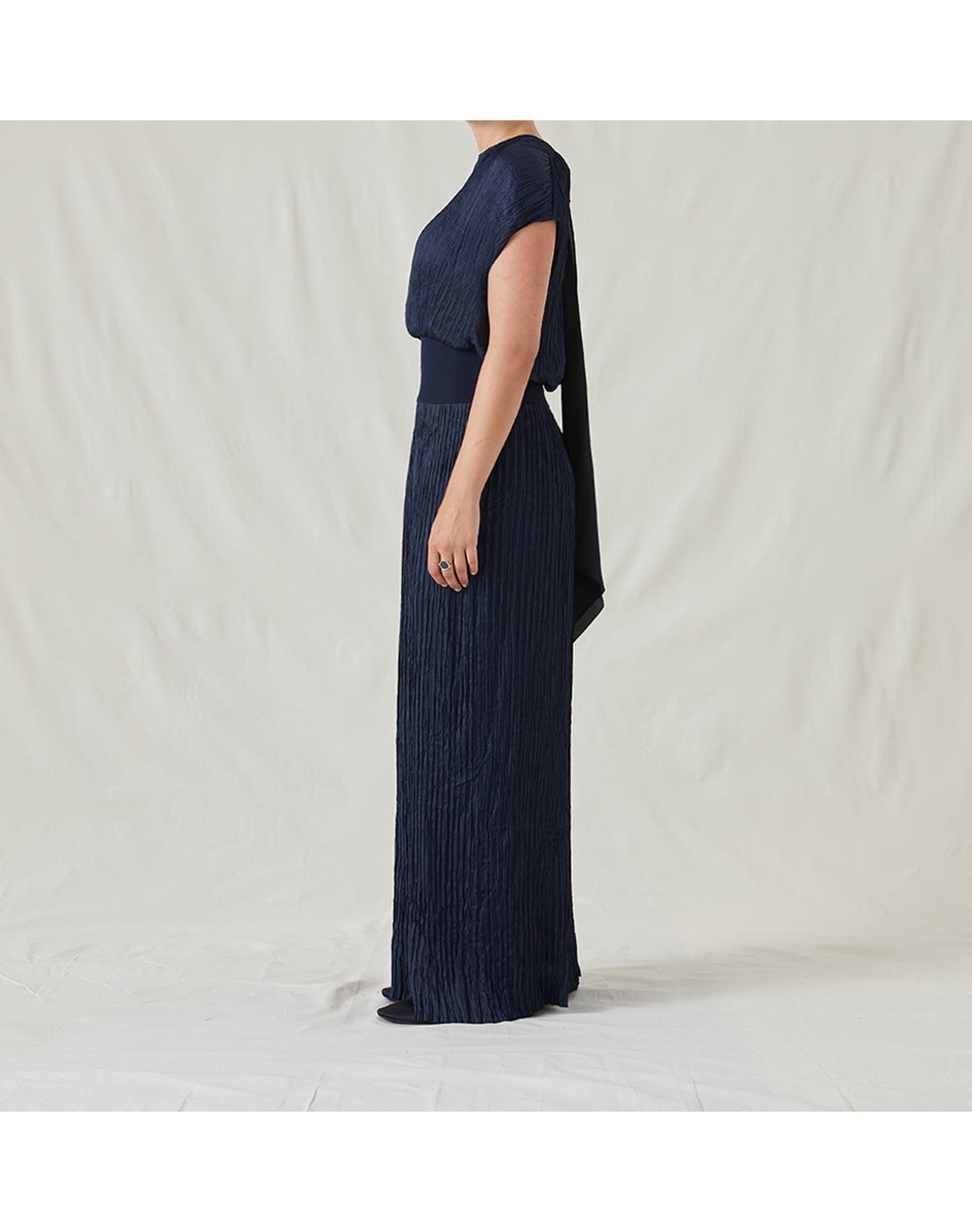 The Crinkled Dress | Midnight