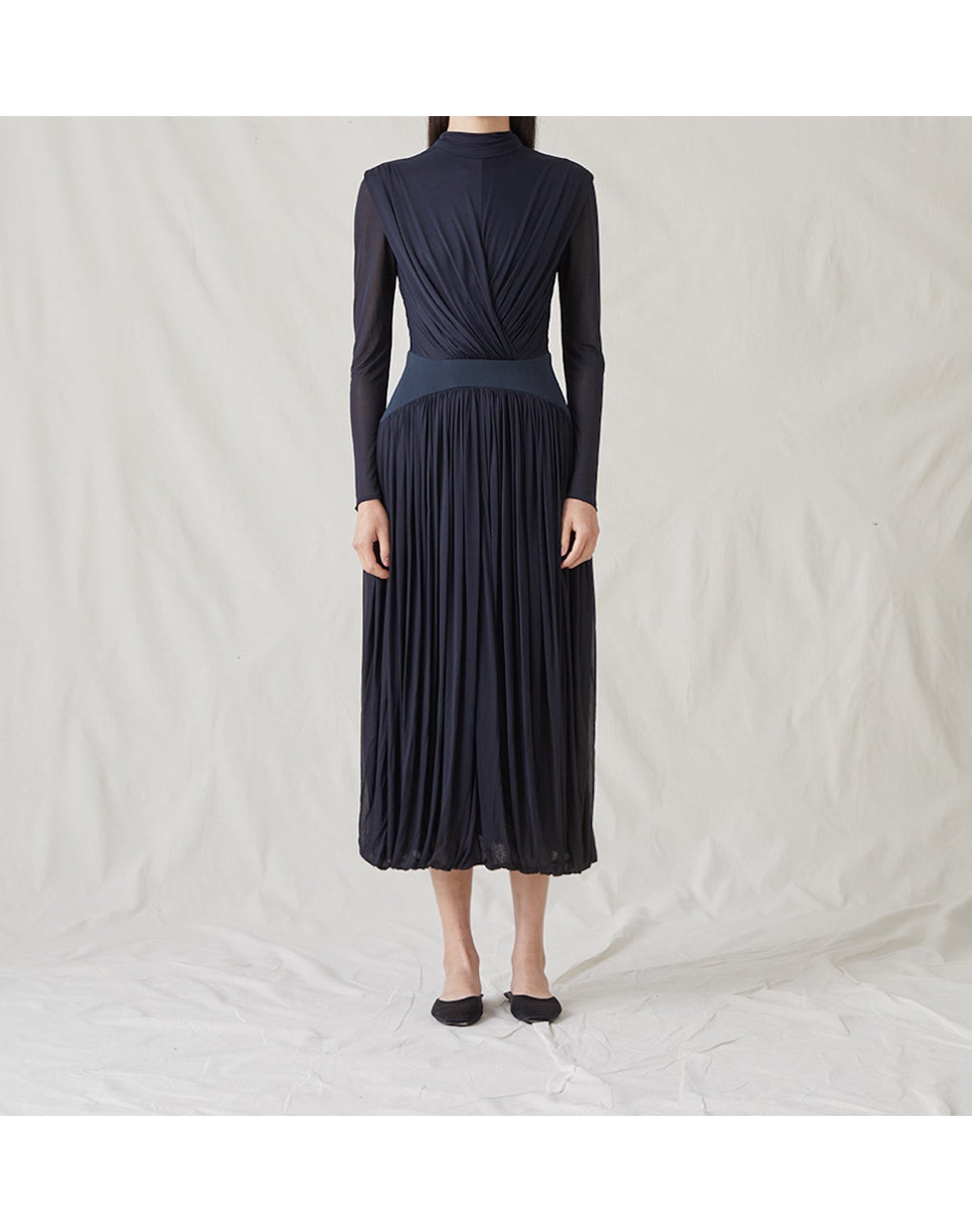 The Draped Jersey Dress | Dark Navy