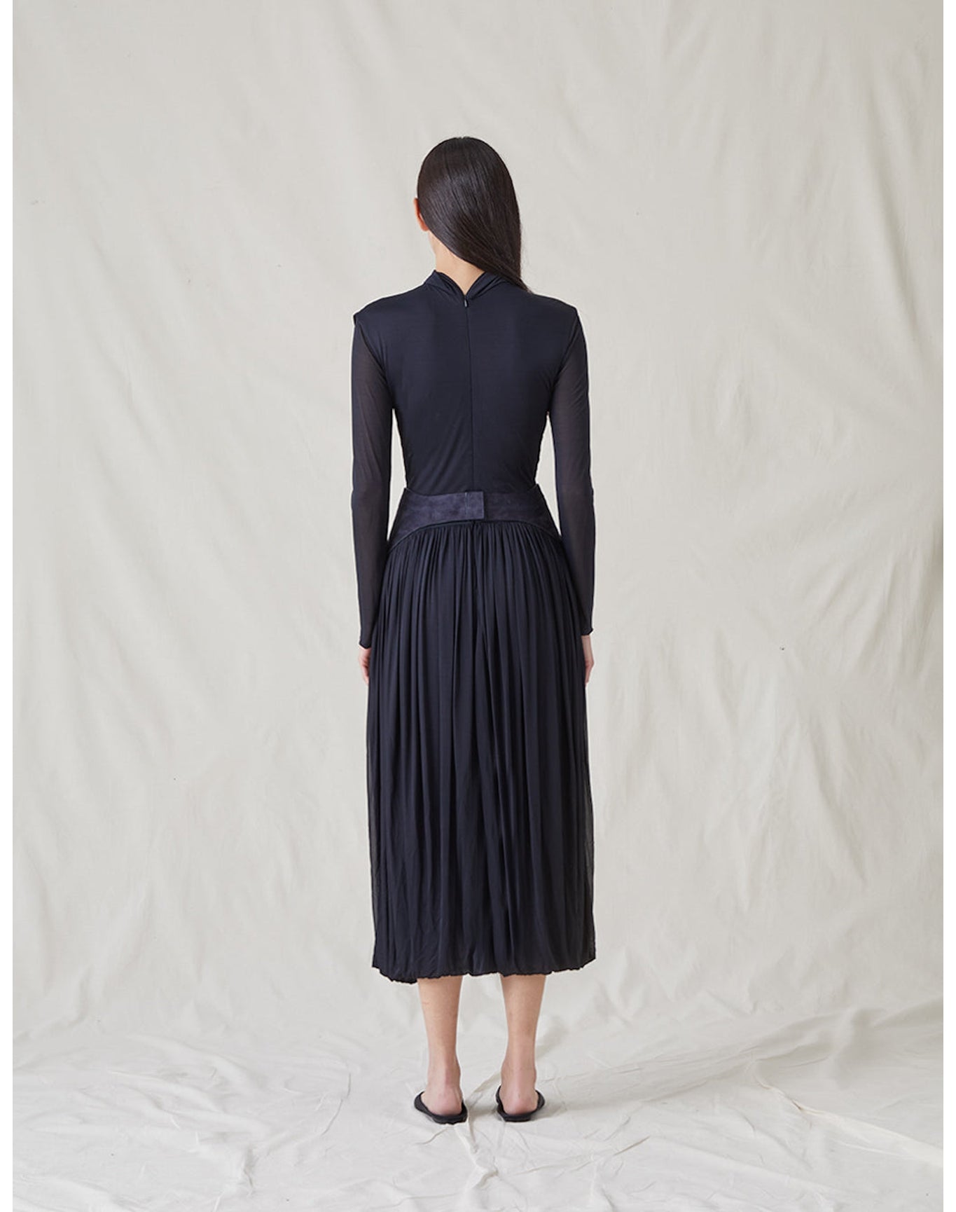 The Draped Jersey Dress | Dark Navy