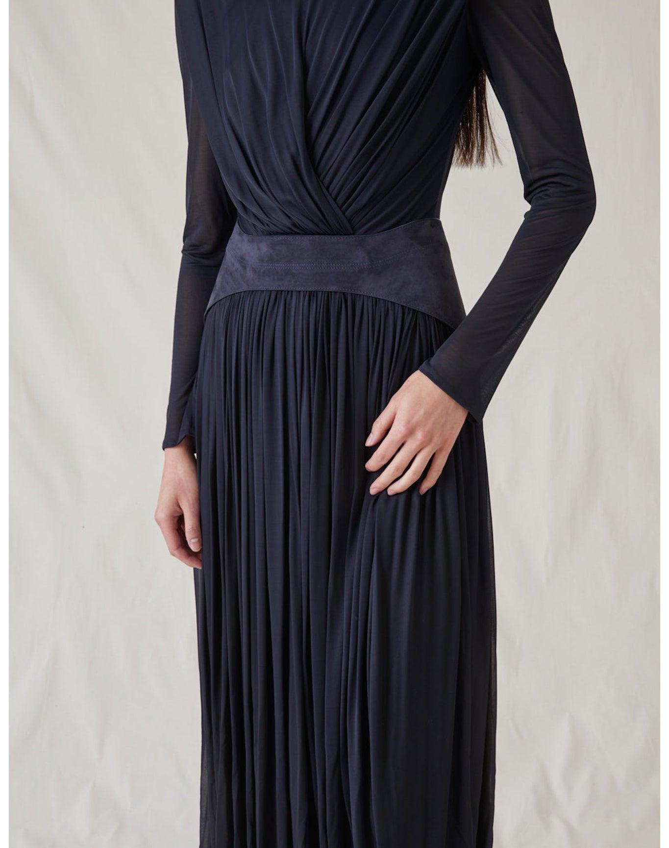 The Draped Jersey Dress | Dark Navy
