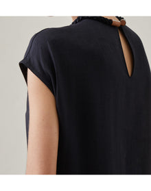 The Fringe Dress | Washed Black