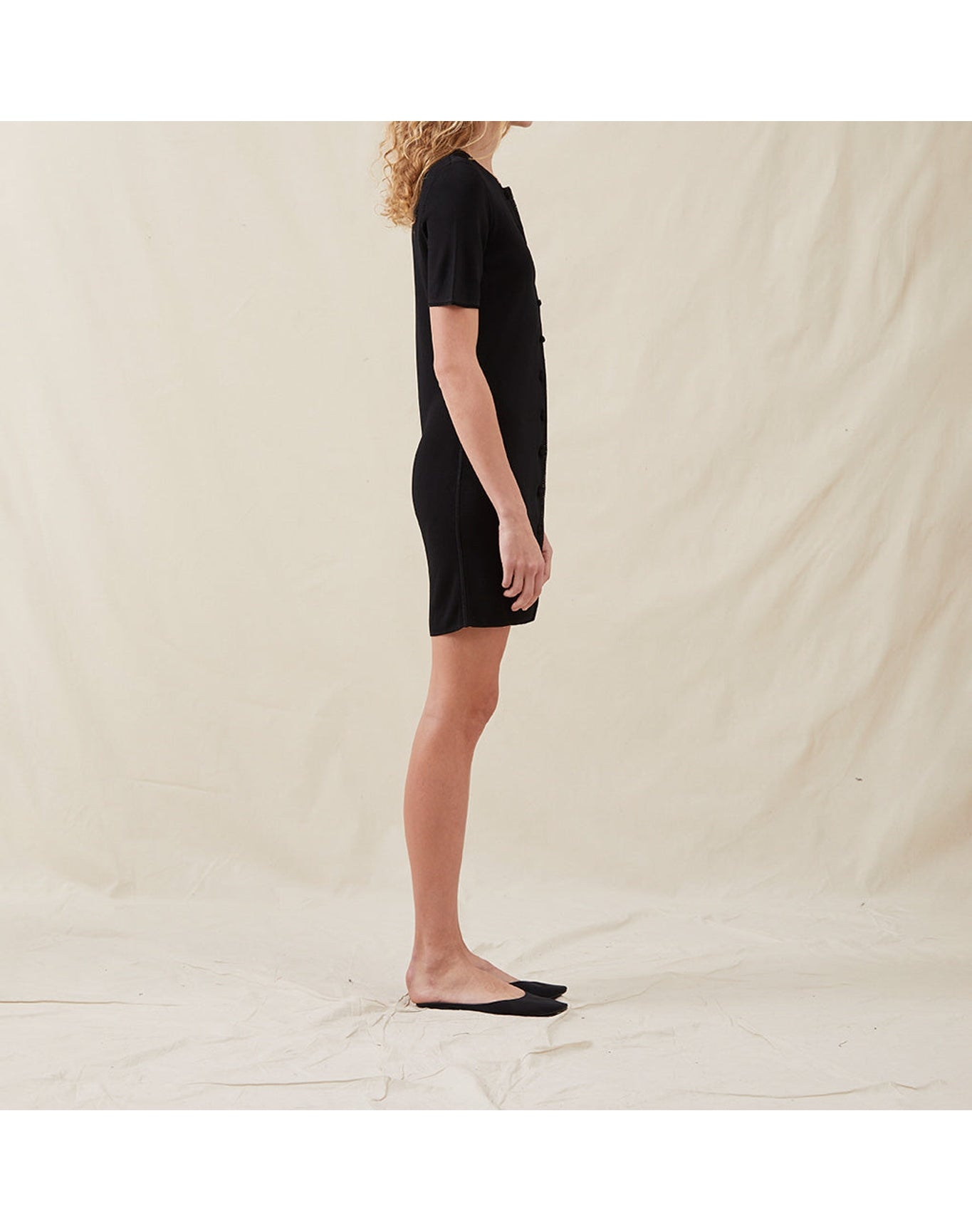 The Knit Mini Dress | Black