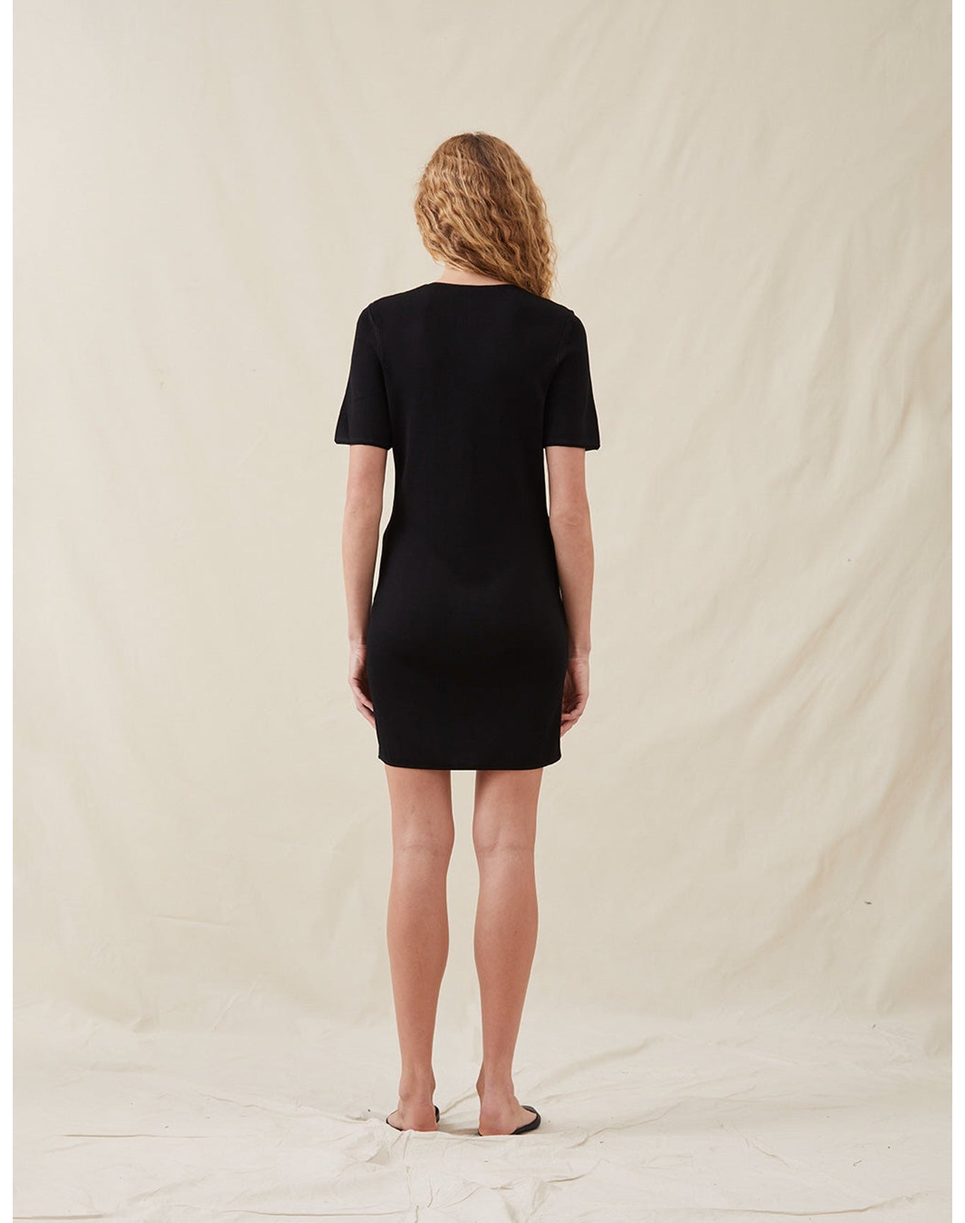 The Knit Mini Dress | Black