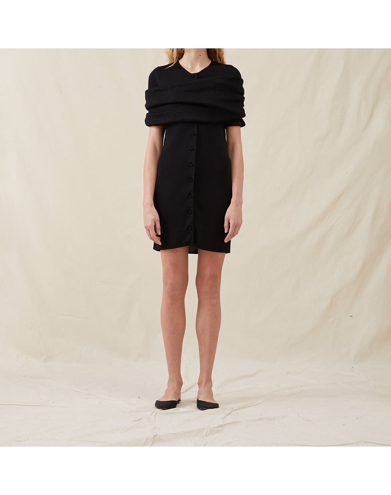 The Knit Mini Dress | Black