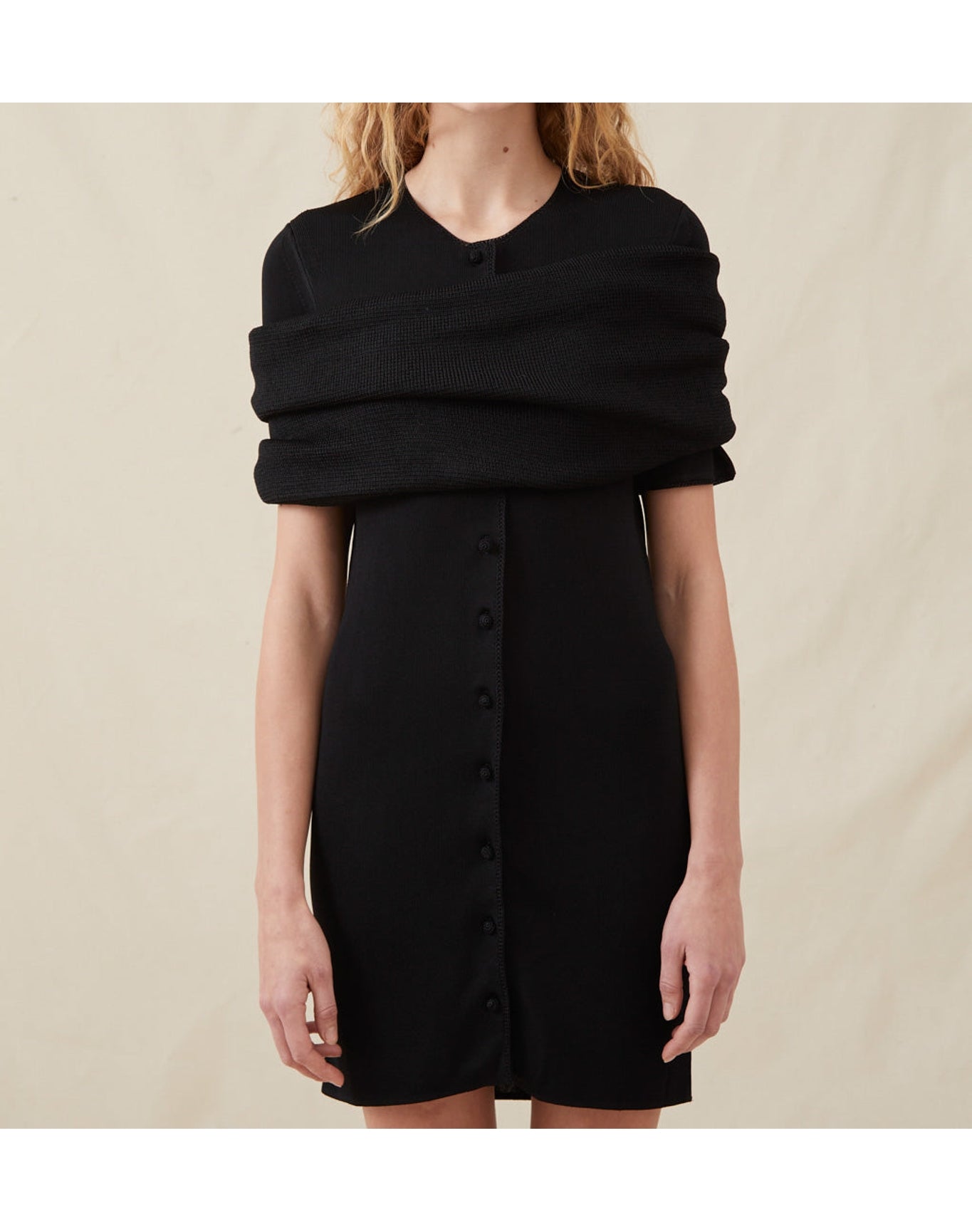 The Knit Mini Dress | Black