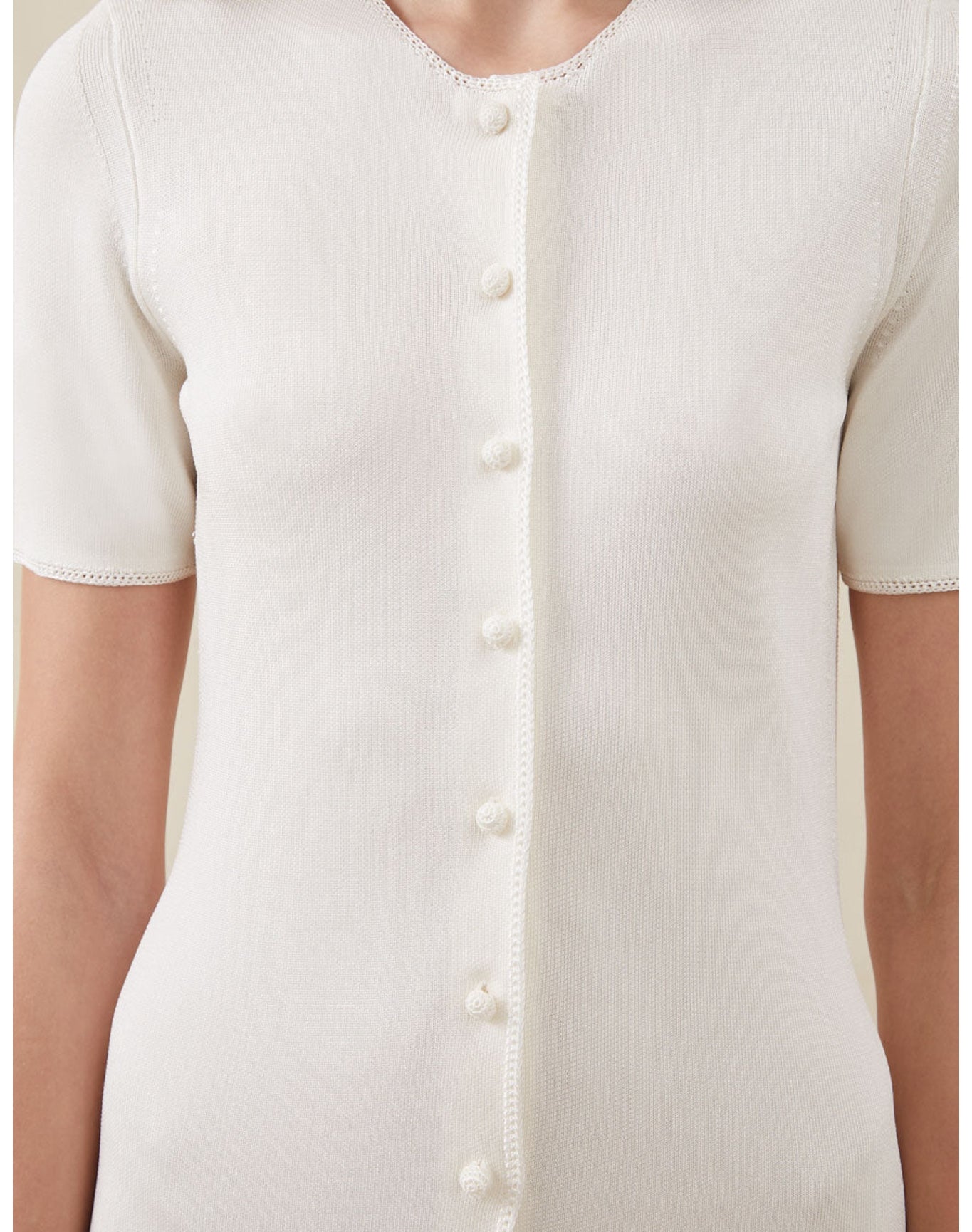 The Knit Mini Dress | Ivory
