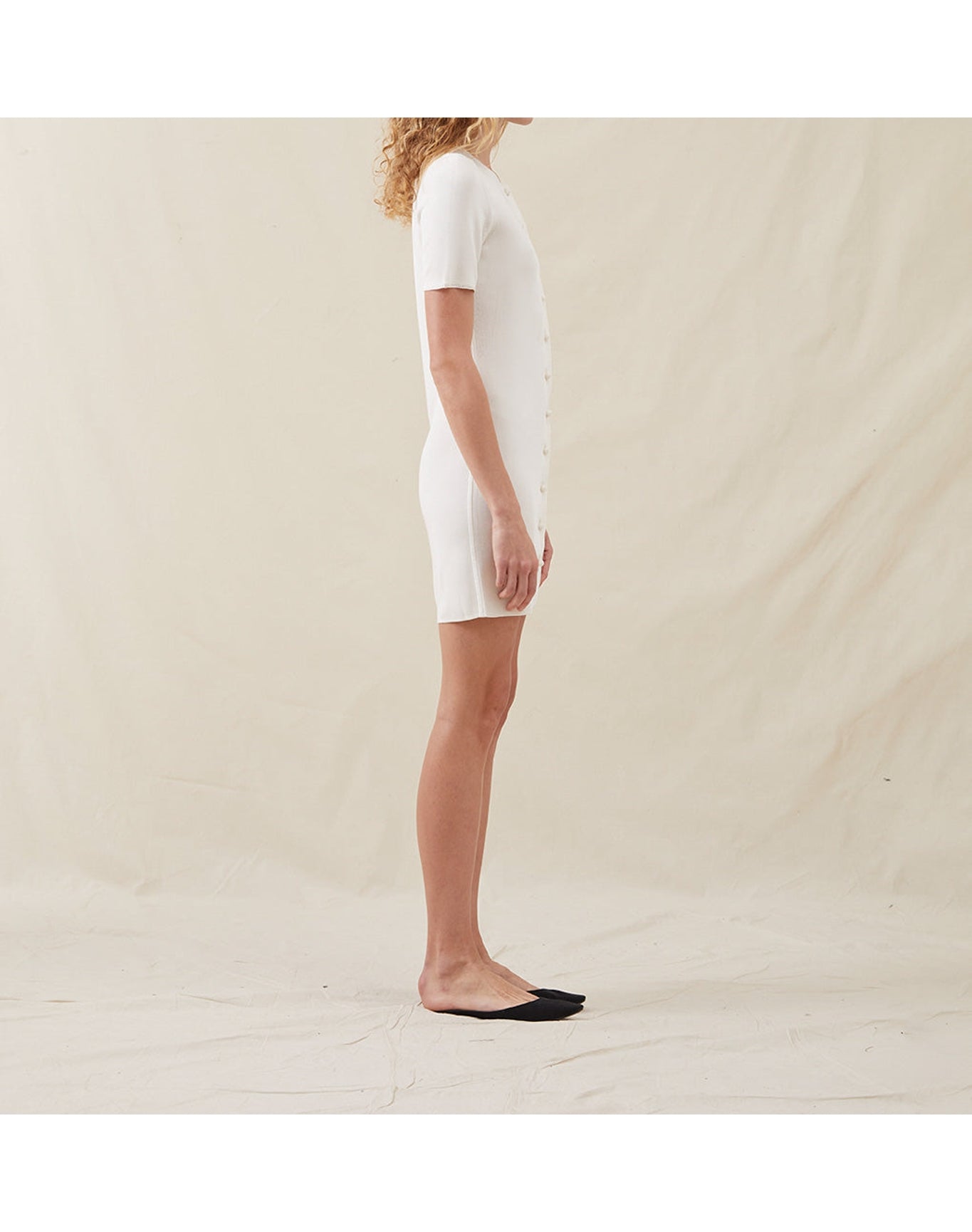 The Knit Mini Dress | Ivory